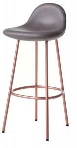 BassamFellows Барный стул высокий обитый Pebble Cb-275