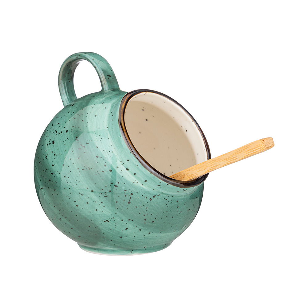 263-1136 Посуда фарфоровая СОЛОНКА С ЛОЖКОЙ BRONCO "NATURE" Lefard 