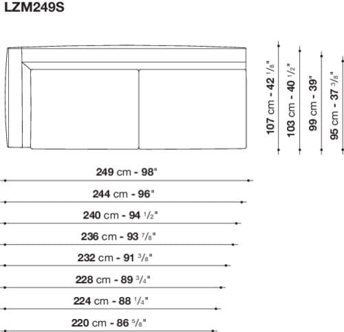 Угловой диван из ткани Maxalto Lucrezia Soft ARCH-00108784 - Вид №18