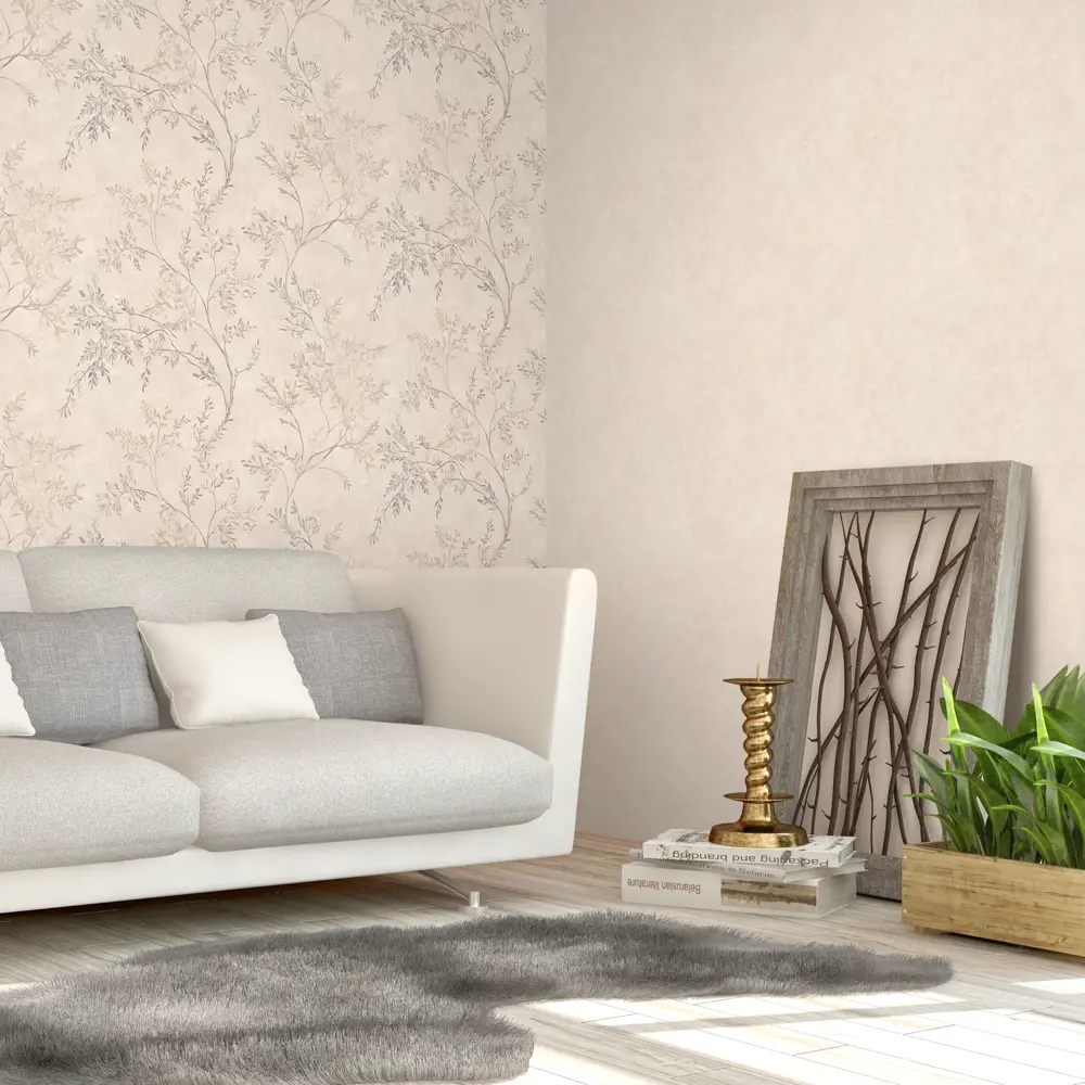 Обои флизелиновые Ateliero Carmen бежевые 1.06 м At89352 STLM-2094309 - Вид №4