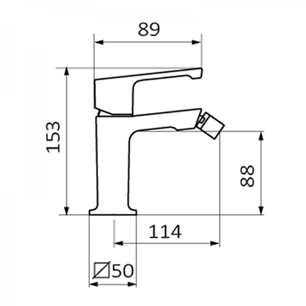 82710824 PREMIUM Polished Gold Биде Смеситель Полированное Золото GRB MIXERS JOLIE - Вид №1