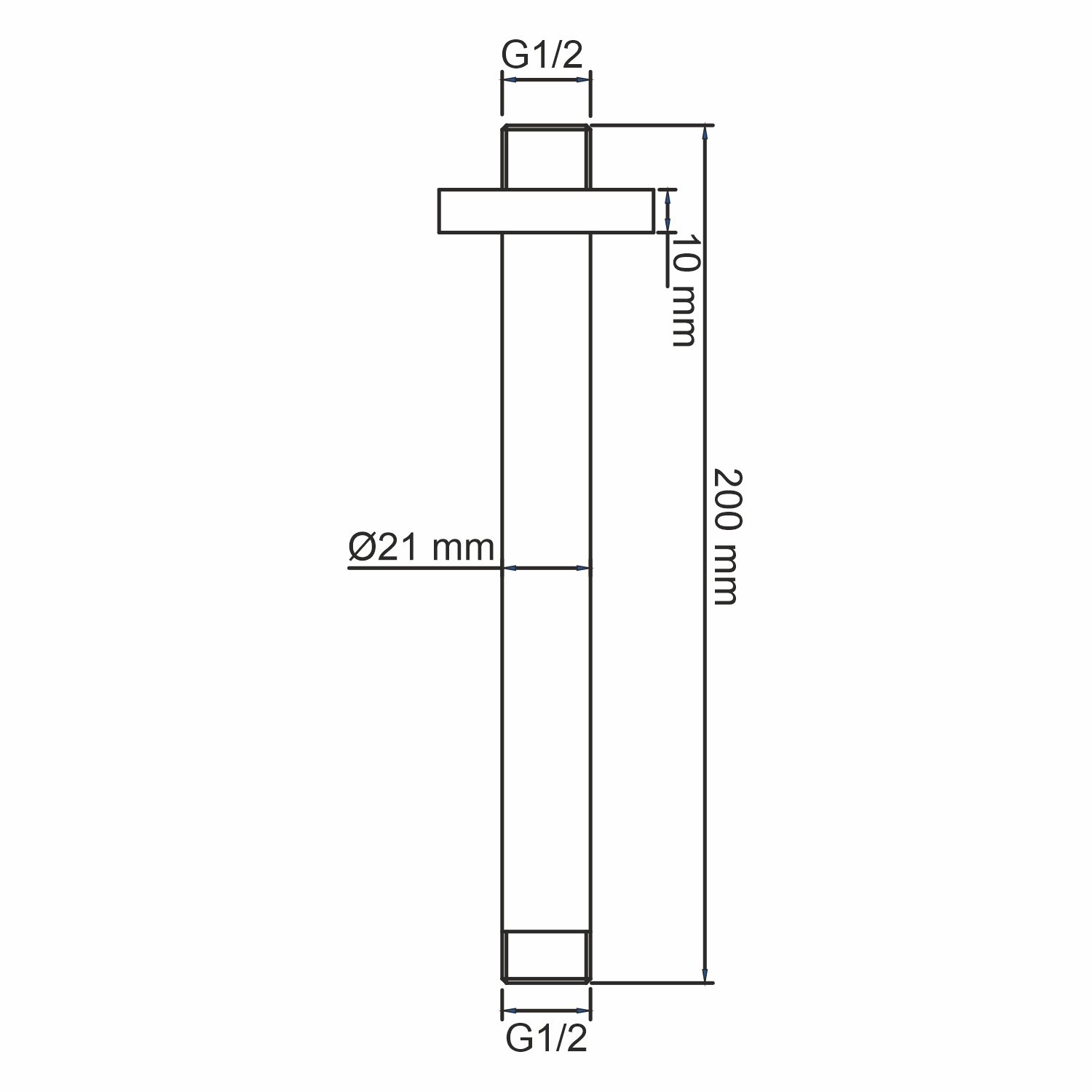 A233 Потолочный излив для душа WasserKRAFT  - Вид №1