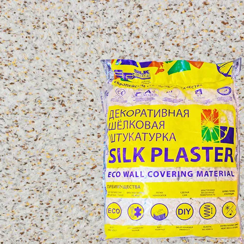 Жидкие обои Silk Plaster Норд 922 1 кг цвет белый с вкраплениями STLM-2066940