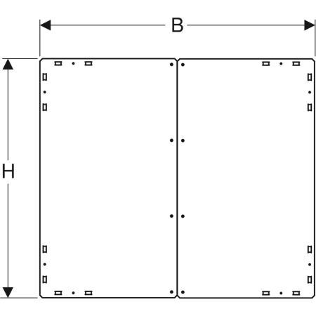 GEBERIT 461.464.00.1 Задняя стенка для монтажной коробки для зеркального шкафа Geberit ONE  - Вид №3