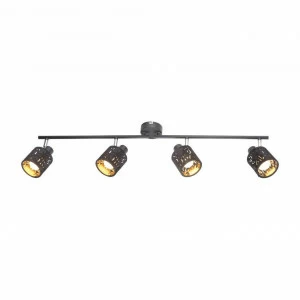 Спот потолочный черный Globo Troy 54121-4 GLOBO TROY 00-3891363 Черный