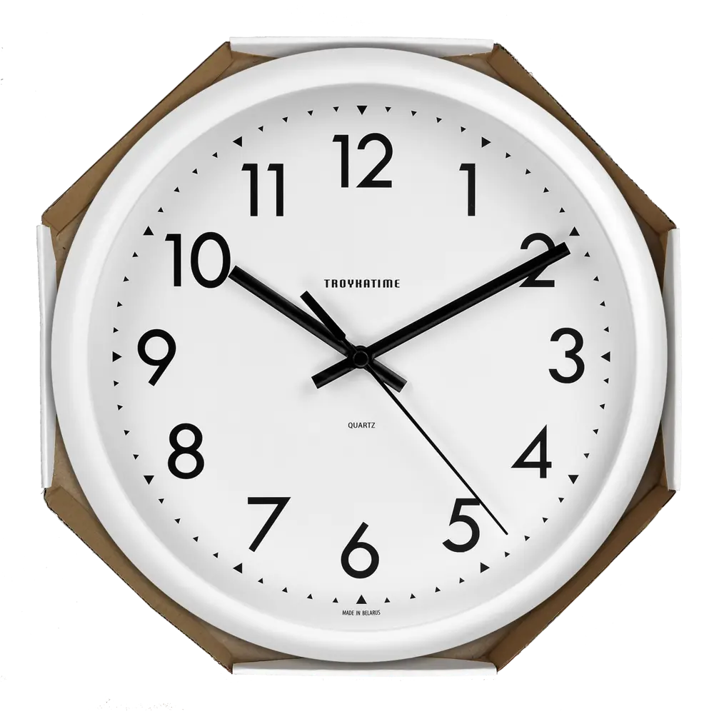 TROYKATIME Настенные часы круглые белые с бесшумным ходом 83872064 NEO-CLASSIC STLM-0045369 - Вид №3