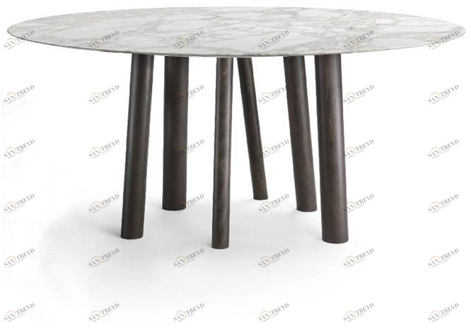 Marac Круглый обеденный стол из мрамора Naoki sun-id-1379684