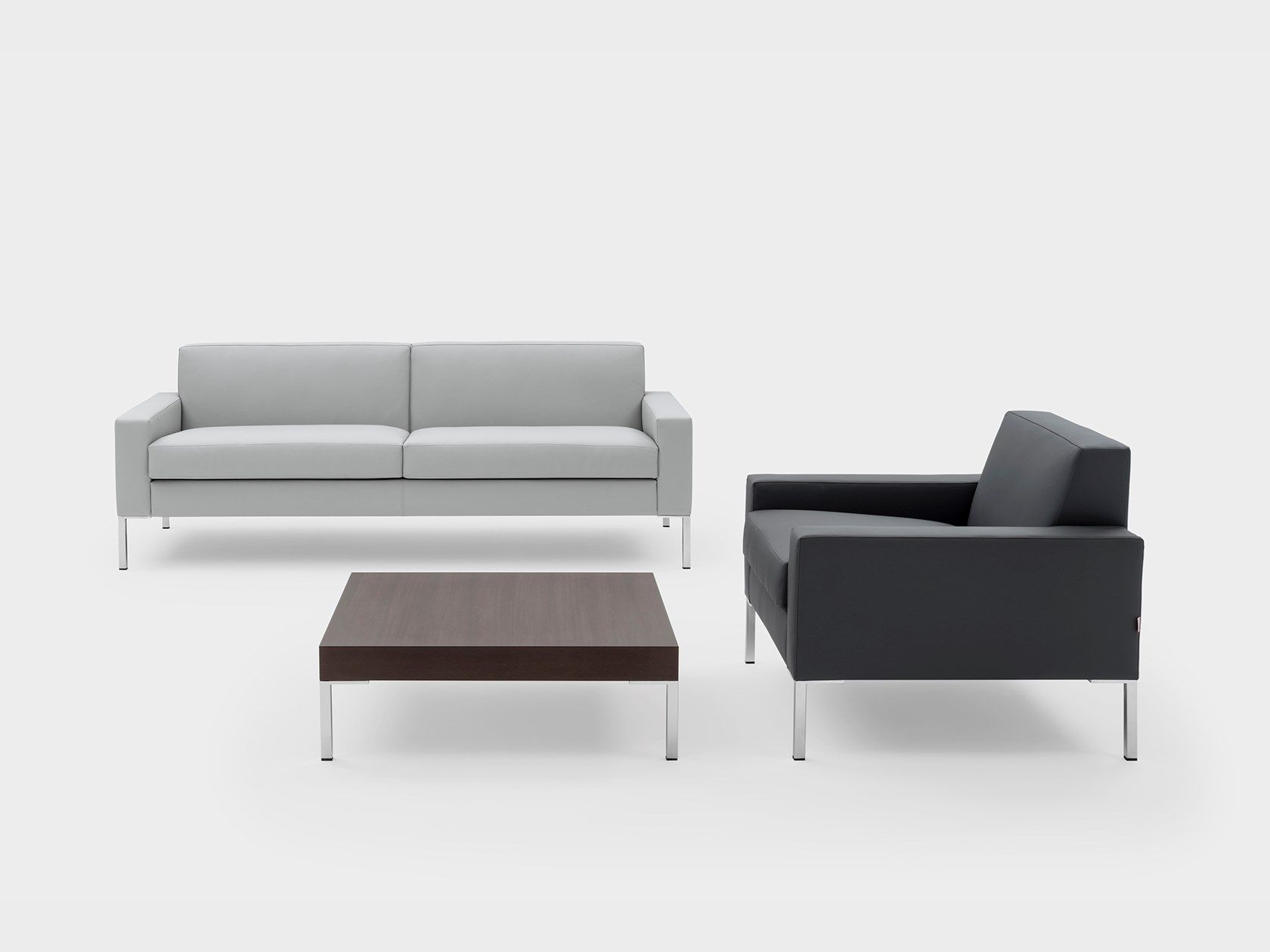 3-местный кожаный контрактный диван Viganò Cubiko ARCH-00140645 - Вид №3