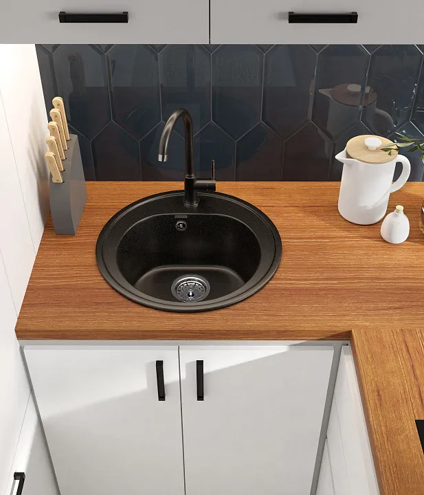 Кухонная мойка Искусственный камень RONDO S60 GranFest R-510-S60 - Вид №4