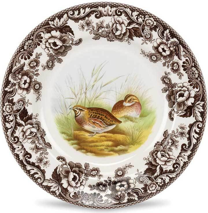 10569949 Spode Тарелка обеденная Spode Английские охотничьи мотивы. Перепелка, 27см Фаянс 
