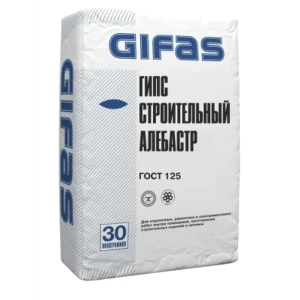 Гипс строительный Алебастр Gifas 30 кг