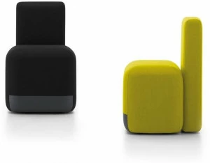 Viccarbe Кресло с обивкой из ткани на колесиках по контракту Season