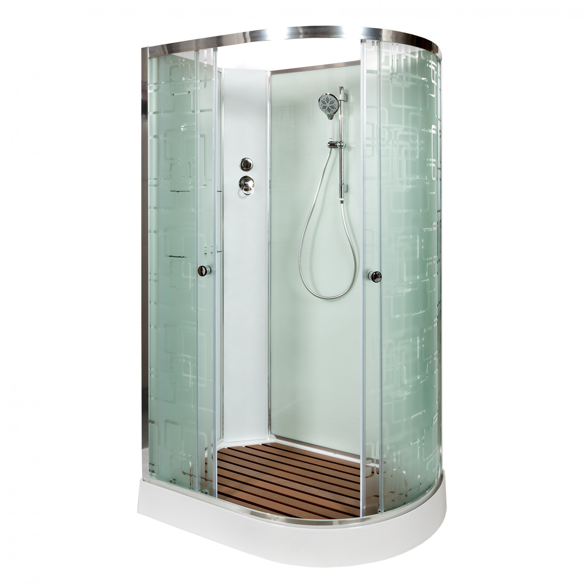 ЕМ4512 L N LED Душевая кабина DETO Серия EM ЕМ1511 L N (без крыши)