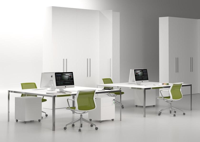 Elitable Рабочий стол из лакированного дерева Cube sun-id-1406883 - Вид №6