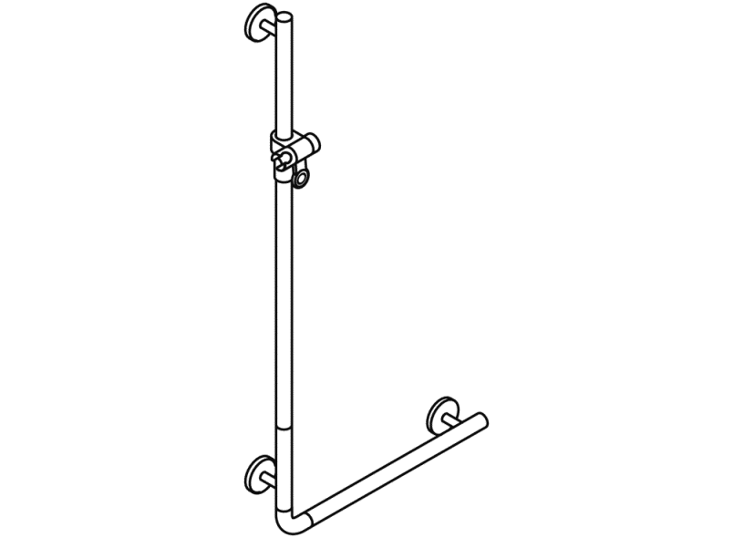 950.33.21091 Угловая ручка с держателем для душа HEWI Greifen  - Вид №3