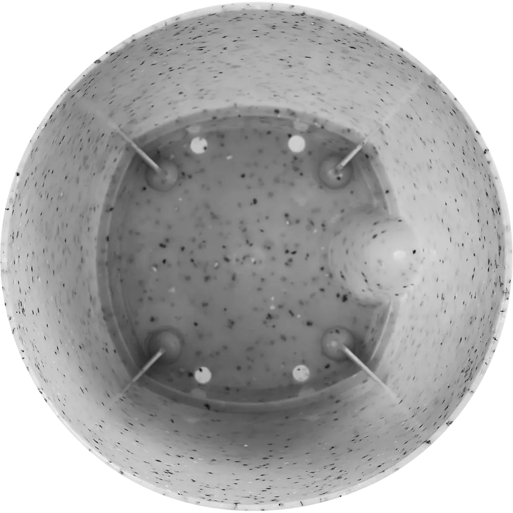 Горшок цветочный Ingreen Stone ø11 h10.7 см v0.65 л пластик серый STLM-2005732 - Вид №2