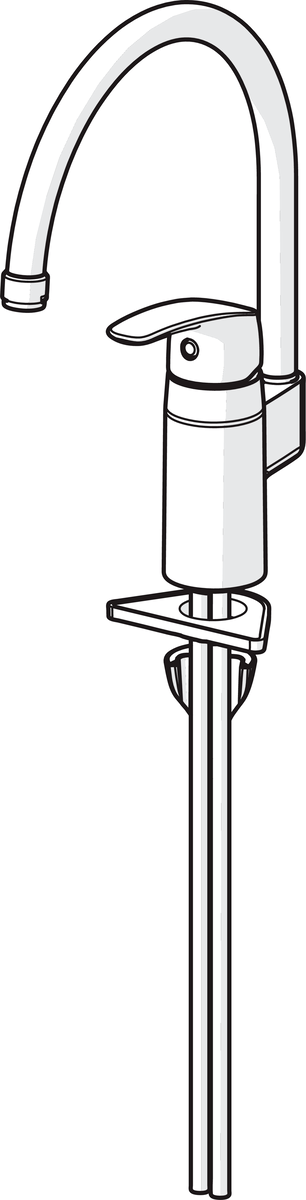 Oras 1038 Смеситель для кухни 1038 Safira Хром  - Вид №2