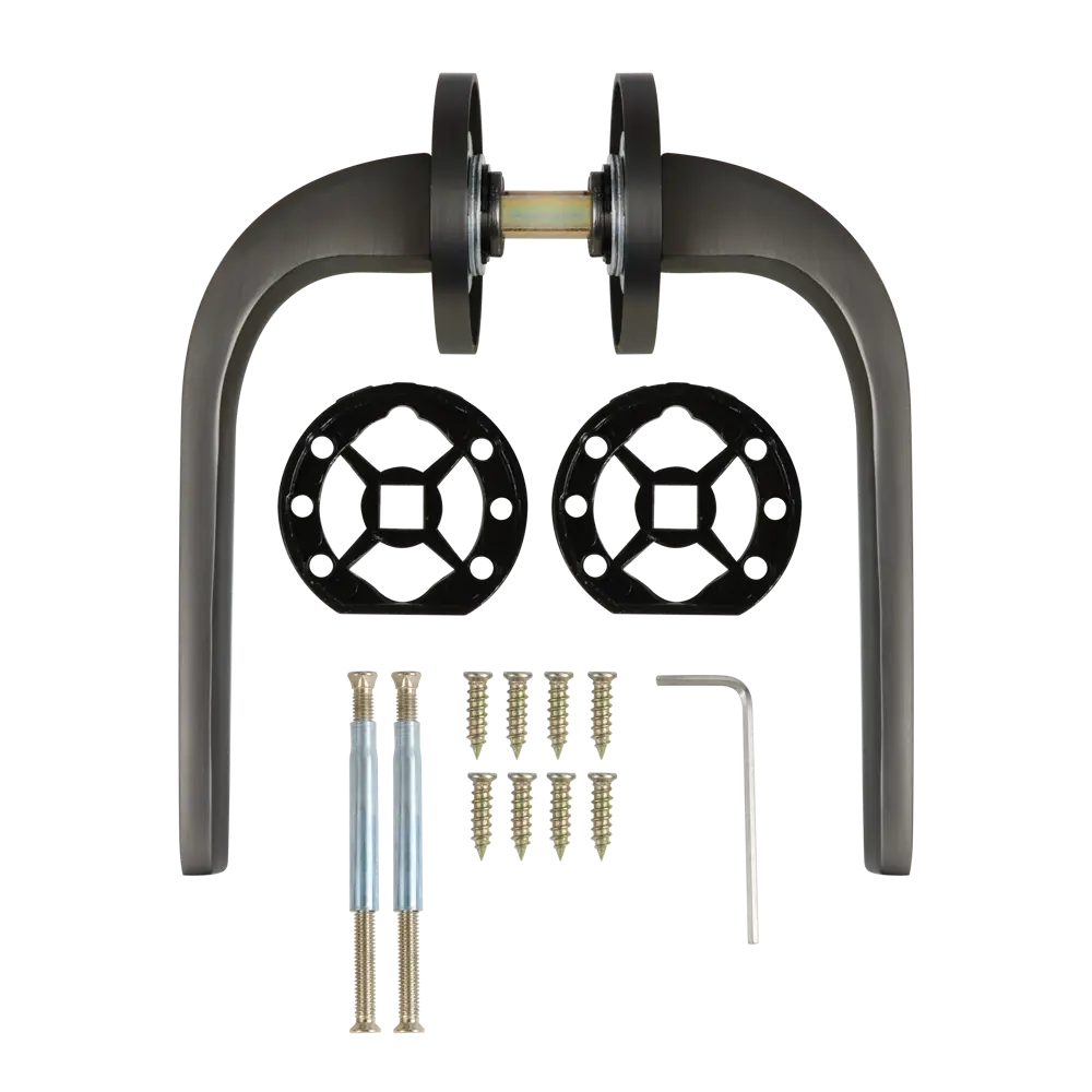 EDSON: Межкомнатные дверные ручки EDS-83H-R2 в цвете графит 85169322 STLM-0059365 - Вид №1