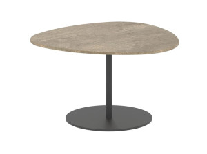 Керамический треугольный садовый столик