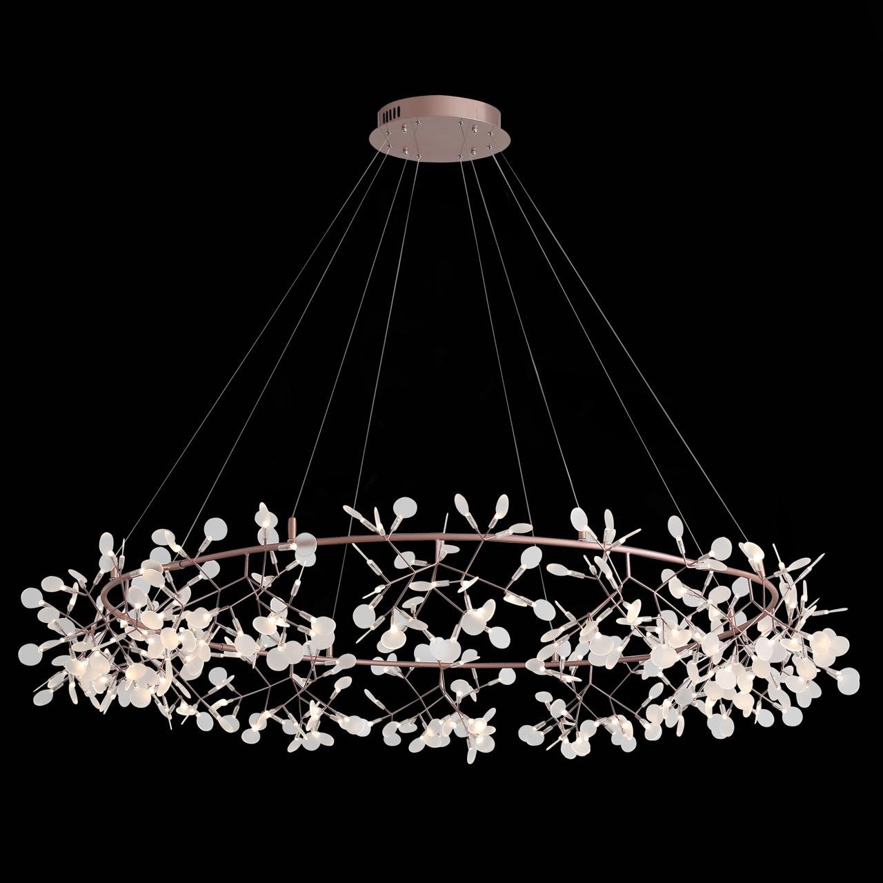 Люстра светодиодная подвесная медь ST Luce Rafina SL379.203.324 ST LUCE ДИЗАЙНЕРСКИЕ, RAFINA 328905 Белый;медь  - Вид №3