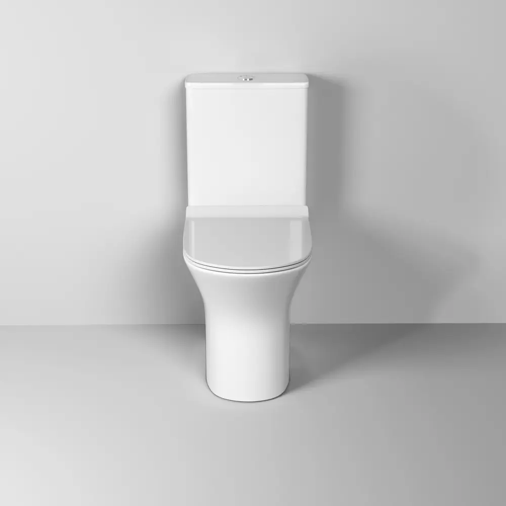 Унитаз-компакт Cezar безободковый сиденье с микролифтом двойной смыв цвет Santreyd GR STLM-2195765 - Вид №3