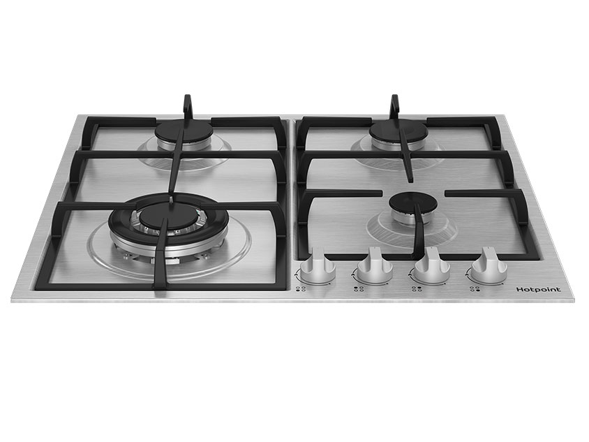 9106610 Газовая варочная поверхность Hotpoint HGMT 642 W IX STDN-0047909 - Вид №1