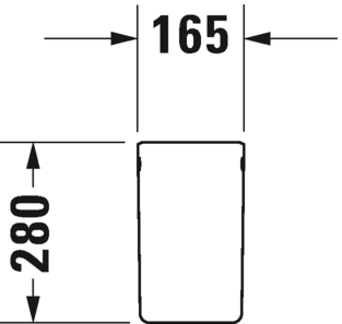 0858380000 Полупьедестал для раковины овальная Duravit P3 Comforts - Вид №5