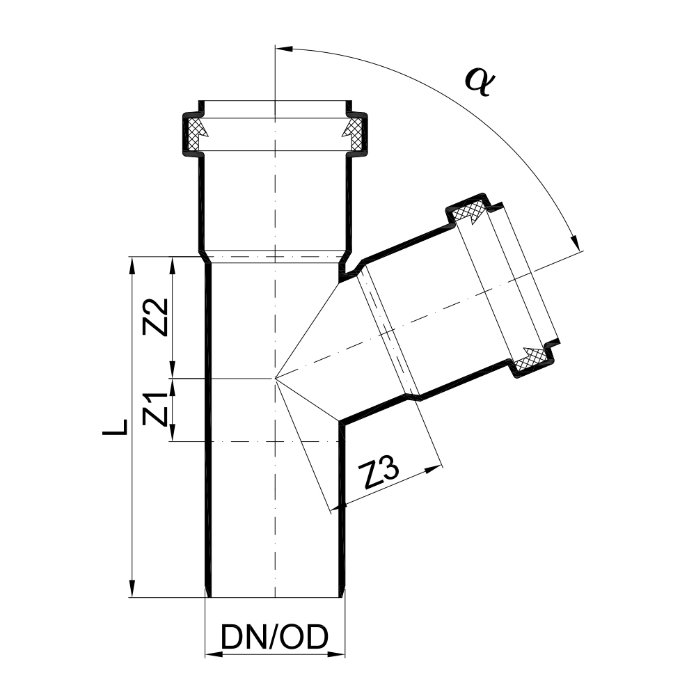 02219 Тройники Tece  - Вид №1