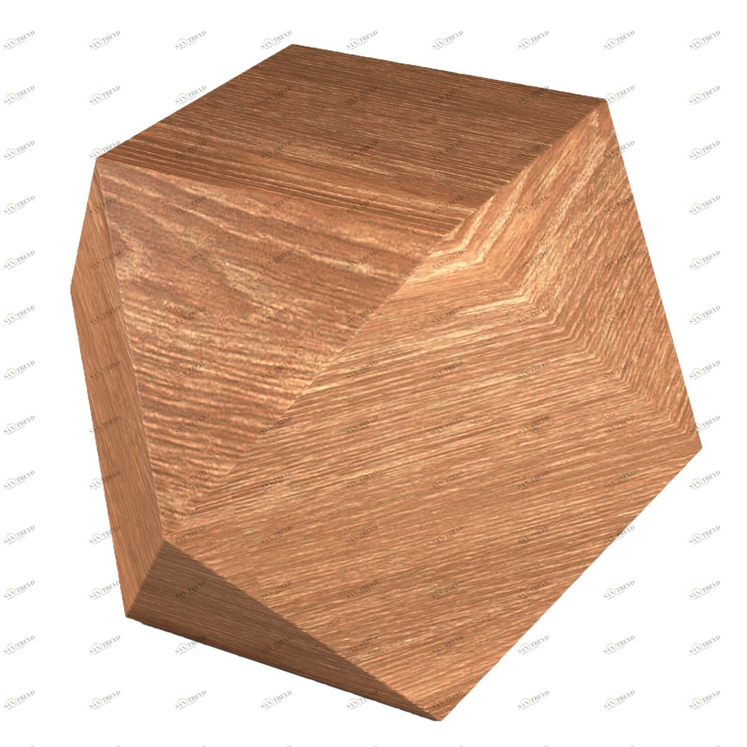 Тумбочка дизайнерская дуб "Многогранник" от Odingeniy ODINGENIY  178333 Дуб 