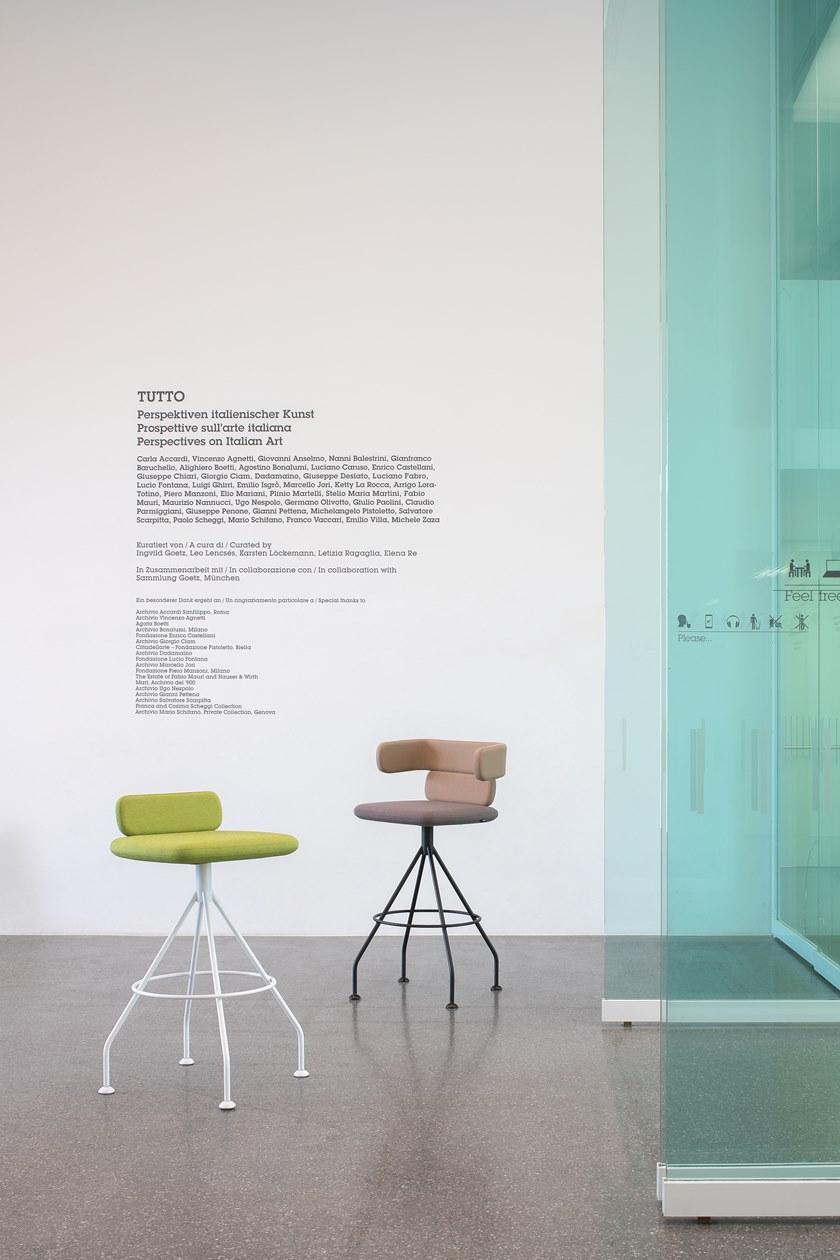 Luxy Тканевый поворотный табурет со спинкой Cluster Cl11 - Вид №1