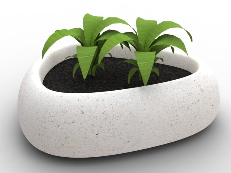 Восстановленный каменный низкий плантатор Viscio Urban Design LEAF ARCH-00022332