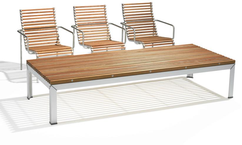 Extremis Низкий прямоугольный деревянный столик для сада Extempore sun-id-1472849 - Вид №2