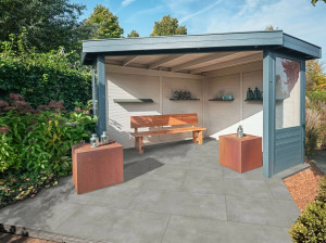 Бетонный эффект спеченного каменного пола