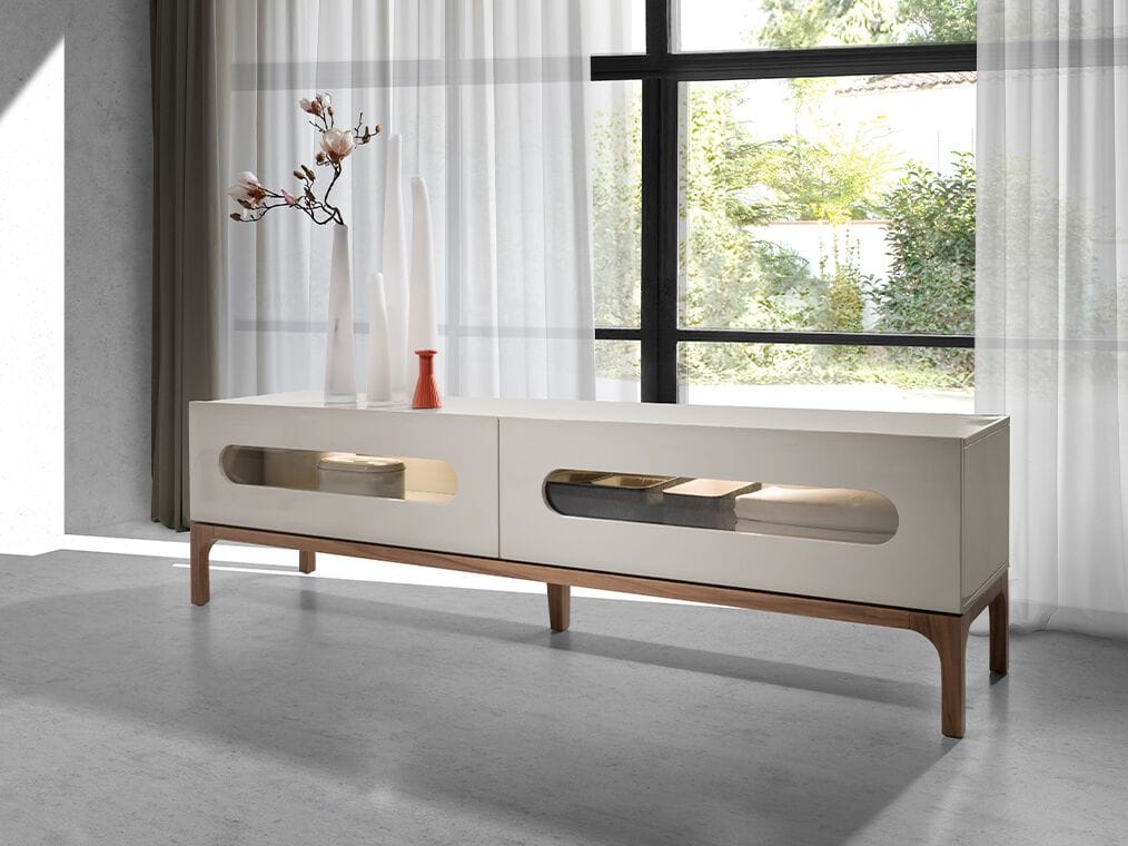 Низкий шкаф для телевизора из МДФ с ящиками Angel Cerda Loft Tendencia ARCH-00117488 - Вид №5