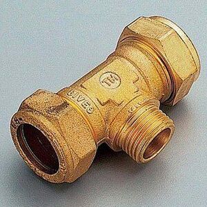 Тройник НР 15 x 1/2" x 15 обжим TIEMME