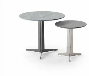 Flexform Круглый журнальный столик из натурального камня Fly