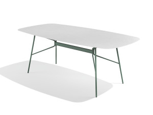 Прямоугольный стальной стол с порошковым покрытием