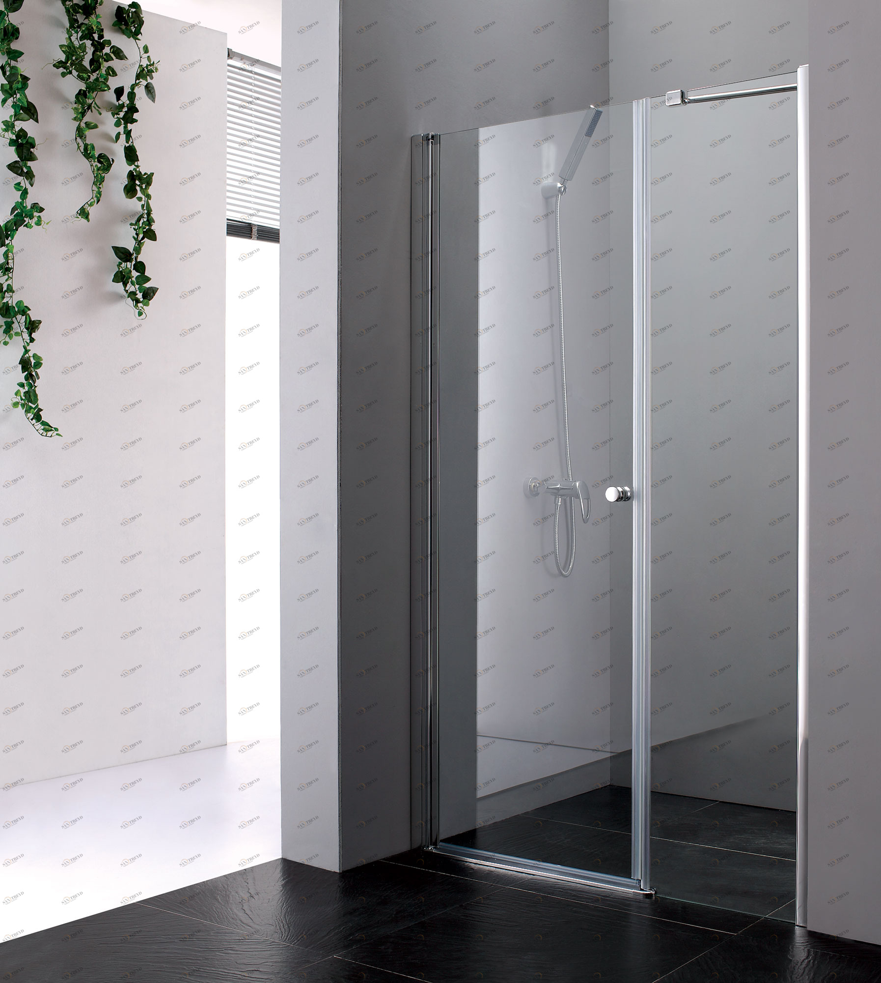 Душевая дверь в нишу CEZARES ELENA-W-B-11-60+60-C-Cr