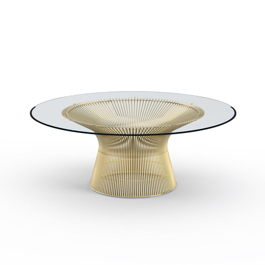 Круглый стол из стали и хрусталя Knoll Platner ARCH-00076368 - Вид №7