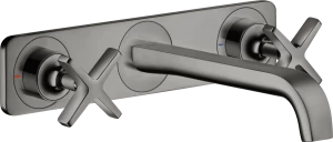 36115330 Смеситель для раковины на 3 отверстия, скрытого монтажа, настенный, с изливом 220 мм и тарелкой AXOR CITTERIO E