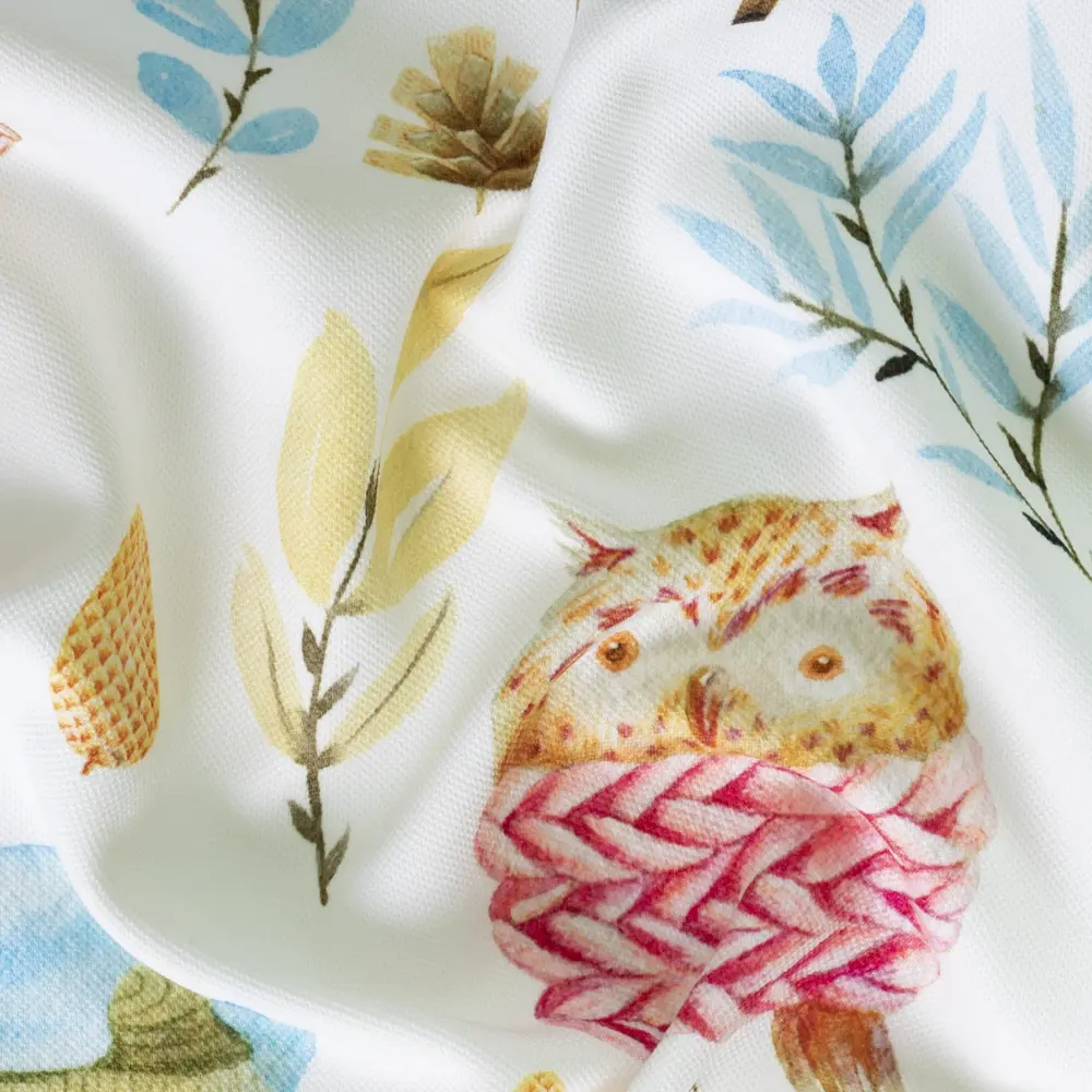 Ткань 1 м/п Лесные зверята велюр 300 см цвет разноцветный GARDEN STLM-2124390 - Вид №1