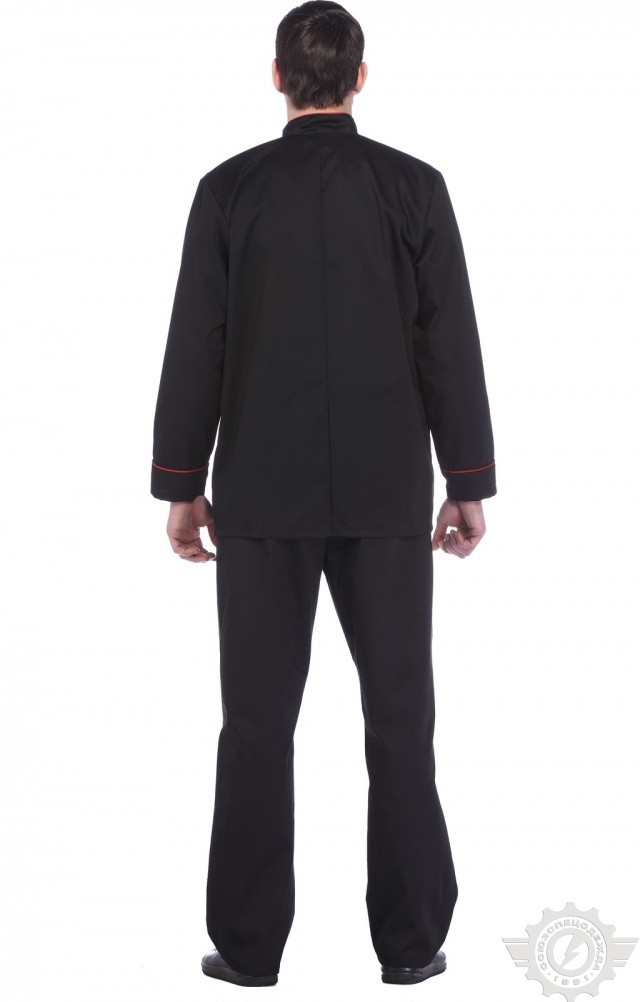 66015 Куртка поварская "Люкс" черная  Повар  размер 60-62/182-188 Спецодежда  - Вид №5