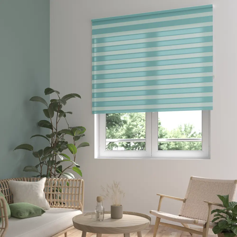 INSPIRE Peter - Рулонная штора день-ночь бирюза 140x175 см 85225661 STLM-0060095 - Вид №10