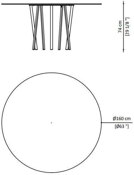 Paolo Castelli Круглый стол из мрамора и металла For hall sun-id-1482901 - Вид №1