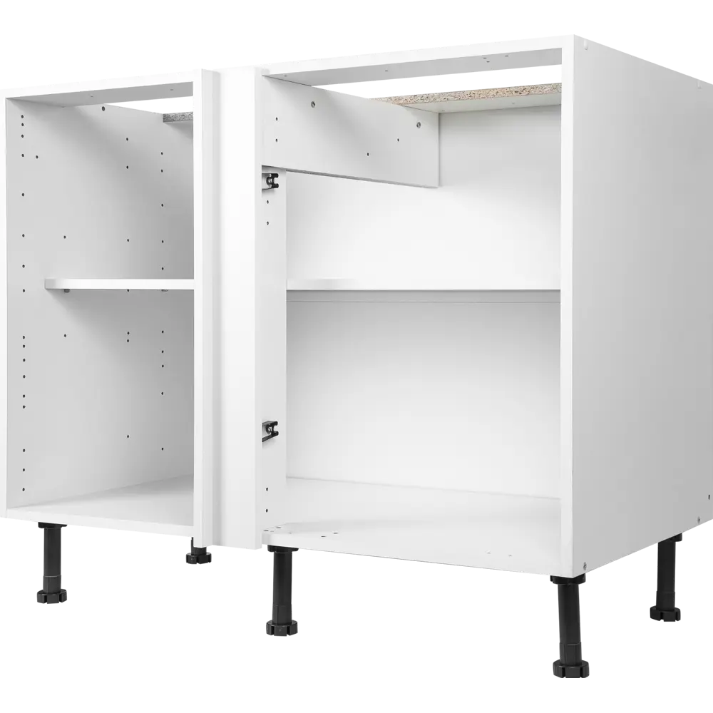 Каркас напольный угловой 100x70x56 см, ЛДСП, цвет белый DELINIA STLM-2207247