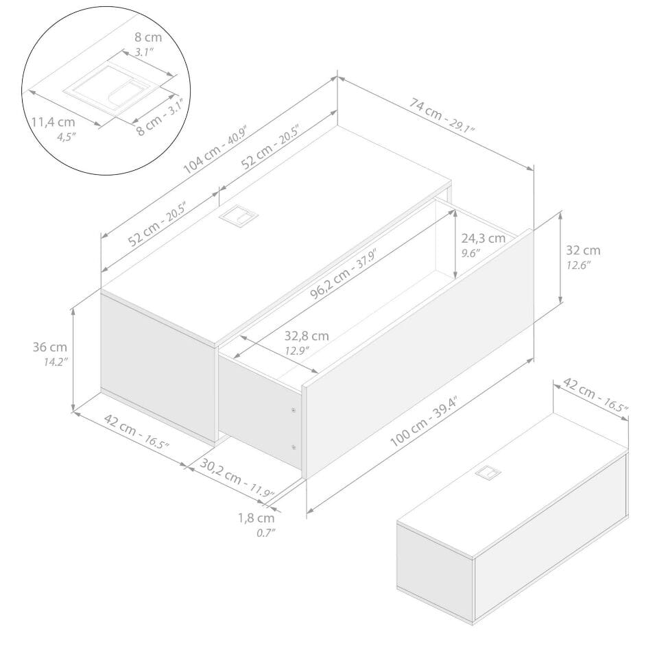 Модульная оборудованная стена установленная стеной в меламинированном Mobili Fiver IACOPO ARCH-00070420 - Вид №79
