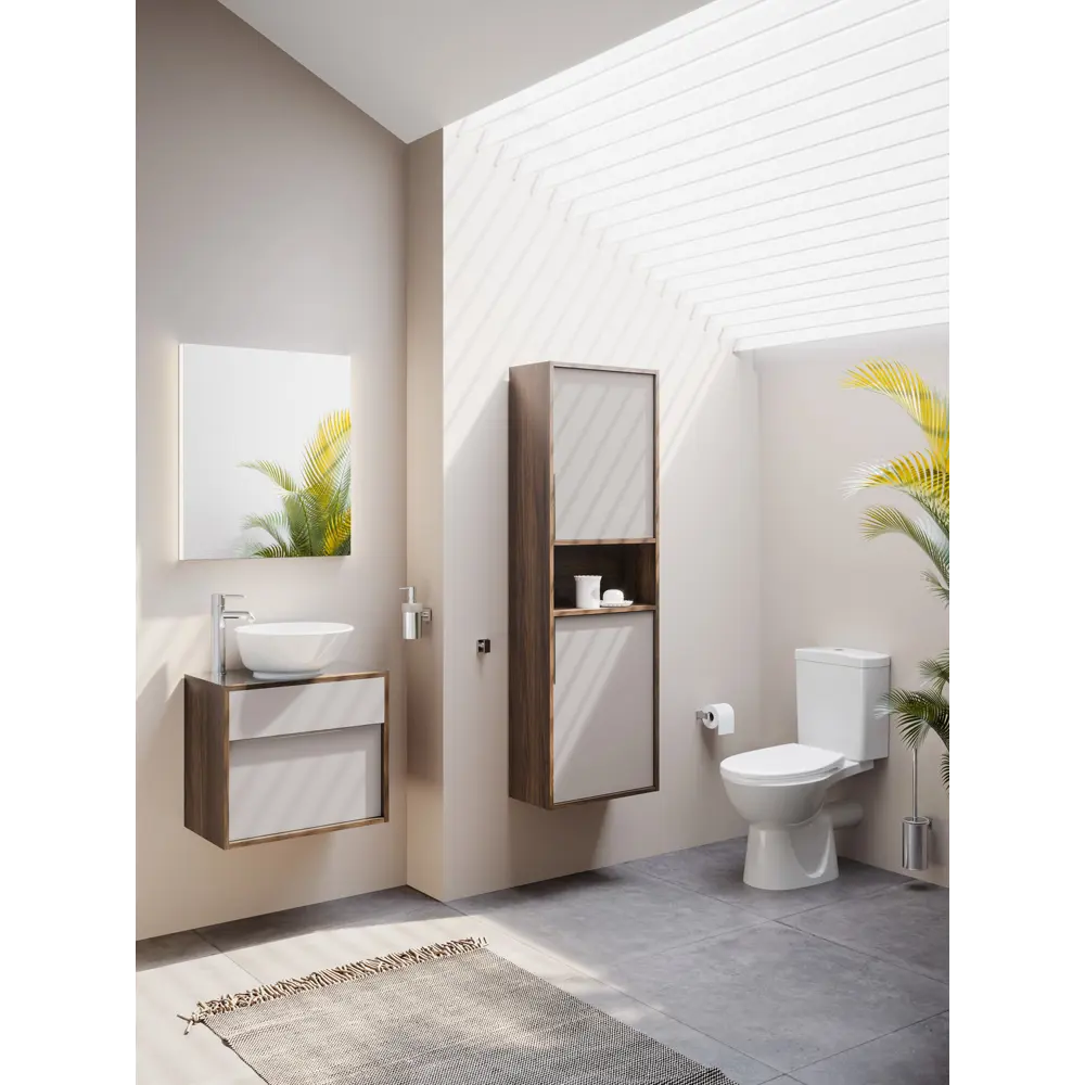 Унитаз-компакт Vitra Sturm горизонтальный выпуск двойной слив STLM-2096055 - Вид №3