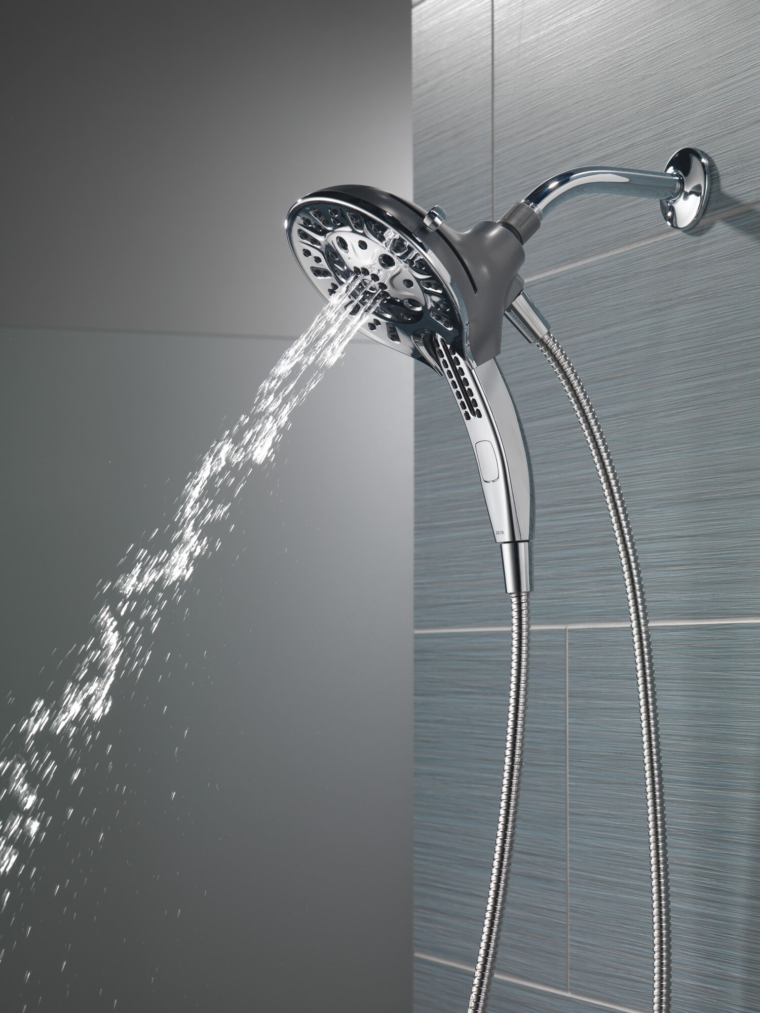 75505 H2Okinetic® In2ition® Душ два в одном с 5 настройками Delta Faucet Delta Хром - Вид №17