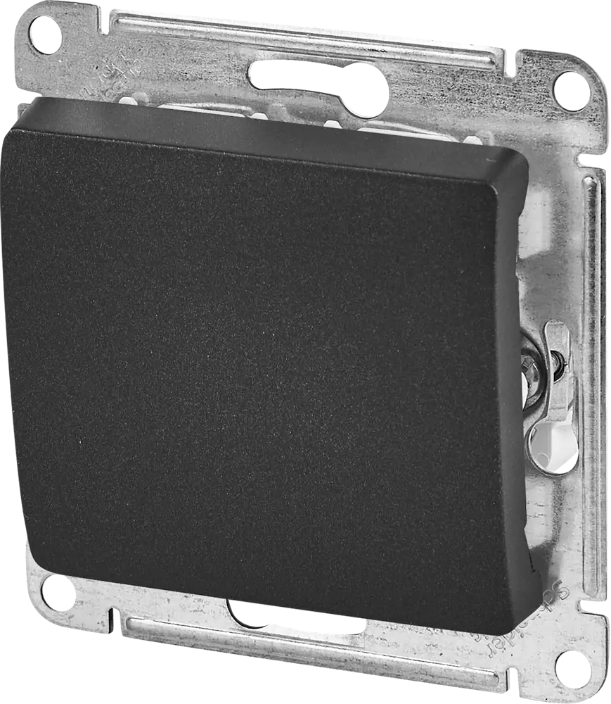 Schneider Electric Glossa — выключатель скрытого монтажа на 1 клавишу, антрацит 87677578