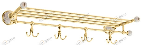 Полка для полотенец MIGLIORE Provance Ml.PRO-60.529.DO, цвет золото 